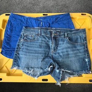 Women’s shorts denim and chino